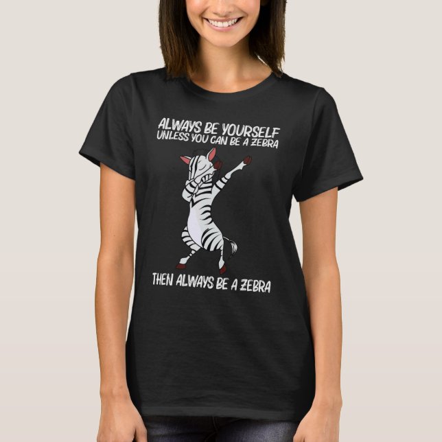 Zebra For Men Women African Zoo Animal  5 T-Shirt (Front)