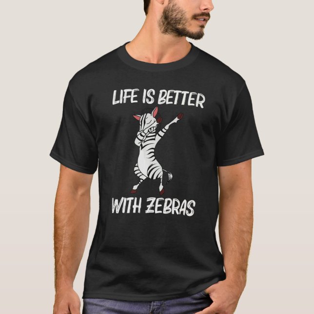 Zebra For Men Women African Zoo Animal T-Shirt (Front)