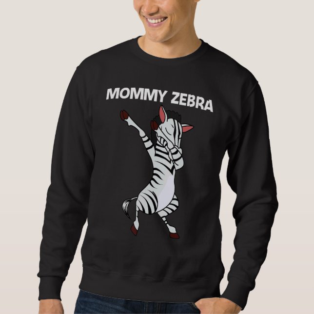 Zebra For Women Mom African Zoo Animal   Sweatshirt (Front)