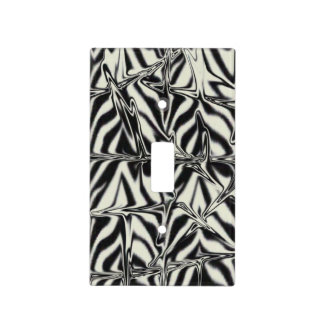 Zebra Fractal Light Switch Cover