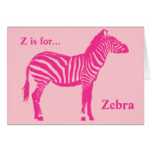 Zebra - Fuchsia and light pink (Front Horizontal)
