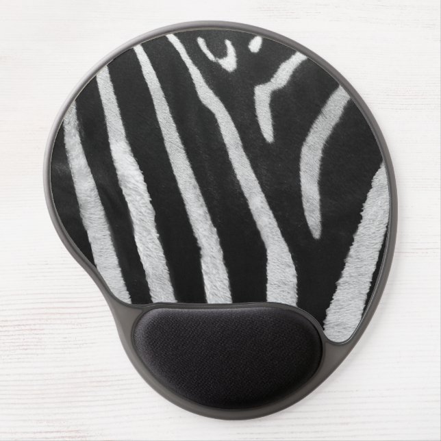 Zebra Fur Pattern White Elephant Gift Mouse Pad (Front)