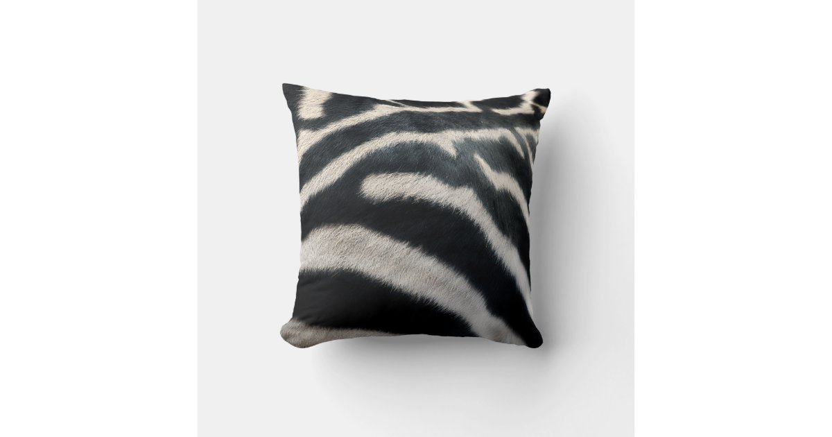 Zebra "Fur" Pillow Zazzle