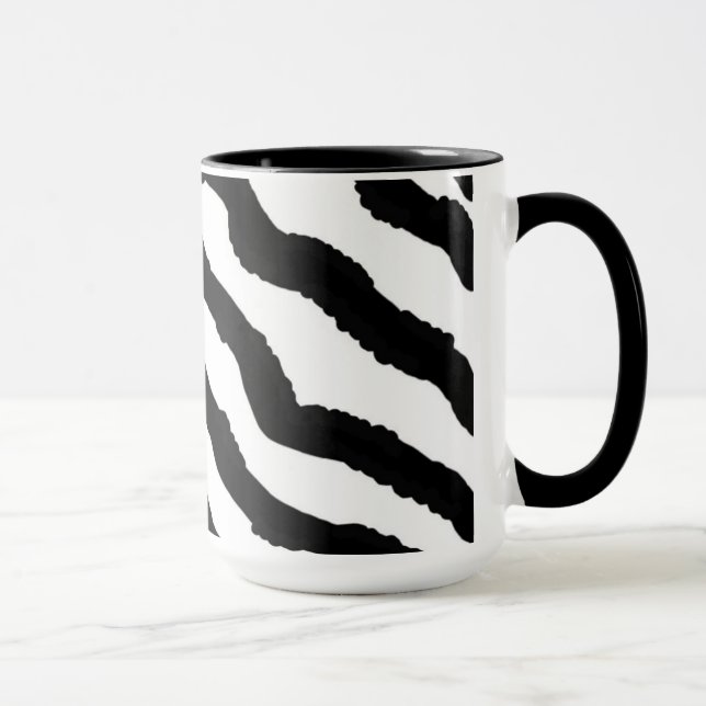 Zebra Fur Print Mug (Right)