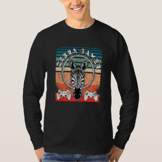 Zebra Gamer Can't Hear You I'm Gaming Zebra Gamer  T-Shirt