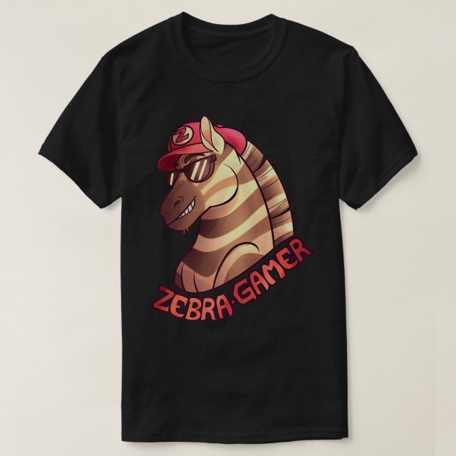 Zebra Gamer  Official Zebra Gamer  T-Shirt (Design Front)