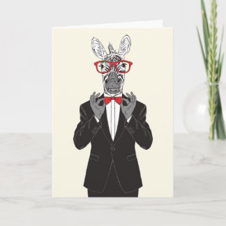 Zebra Gentleman Card