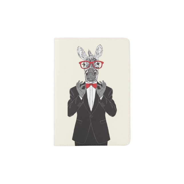 Zebra Gentleman Passport Holder (Front)
