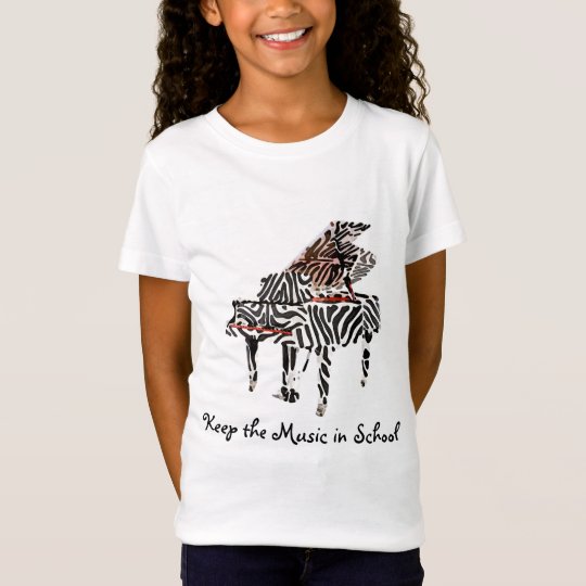 Zebra Grand Piano ~ Tshirt