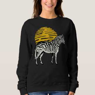 Zebra Graphic Cute Print Love Nature Zebras Wildli Sweatshirt
