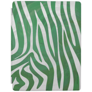 Zebra Green and White Print iPad Smart Cover