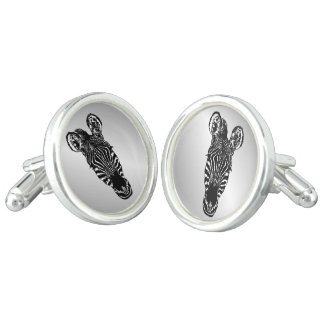 Zebra Head Cufflinks
