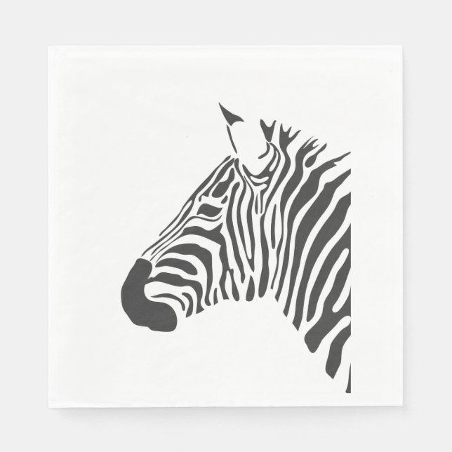 ZEBRA HEAD NAPKINS (Front)