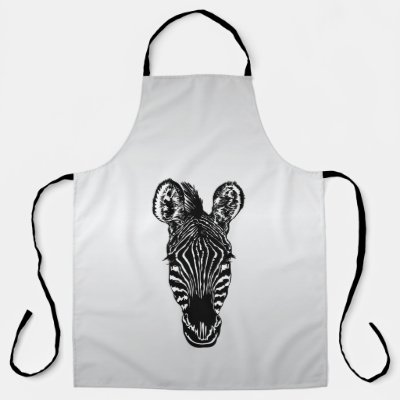 Zebra Head on Silver