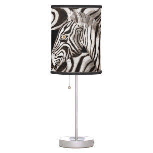 Zebra Head Table Lamp