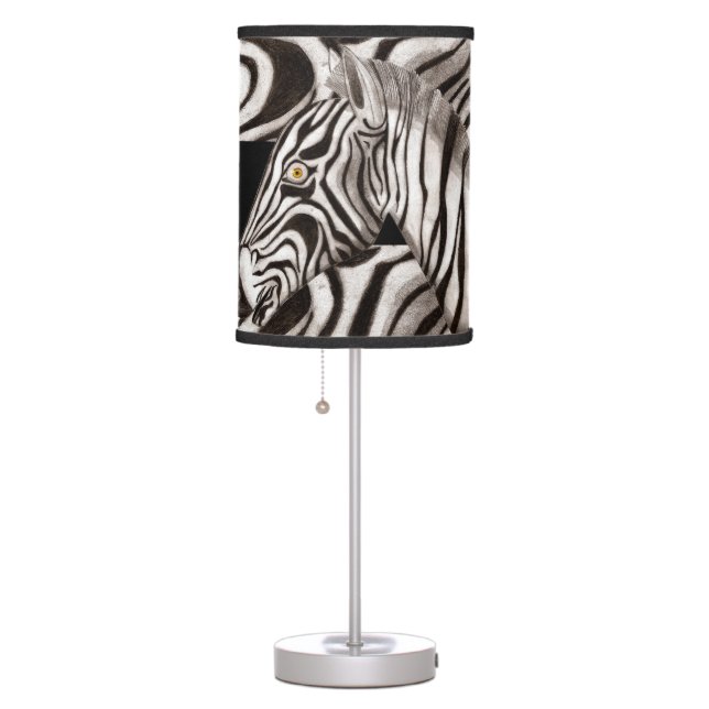 Zebra Head Table Lamp (Right)
