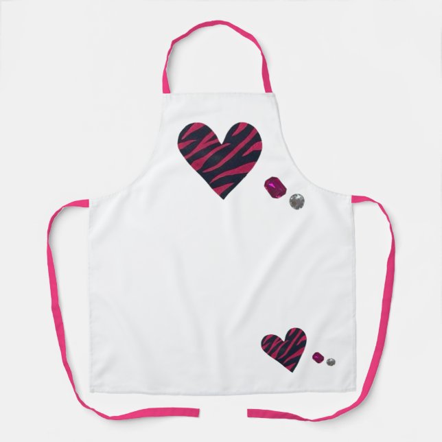Zebra-heart Apron (Front)