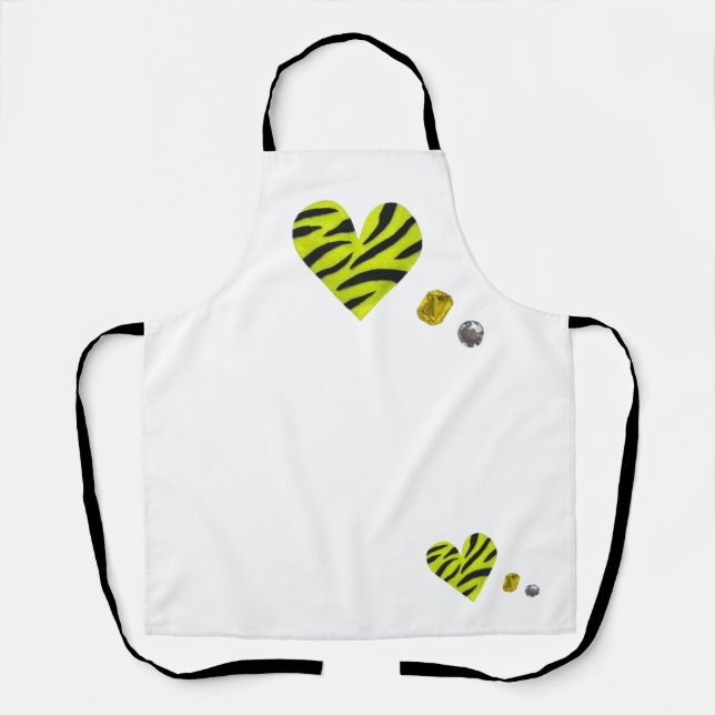 Zebra-heart Apron (Front)