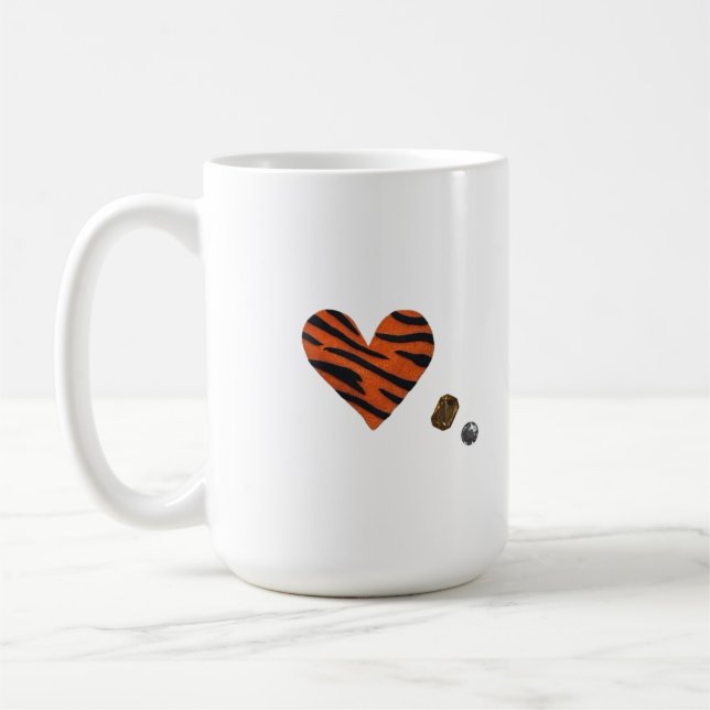 Zebra-heart Coffee Mug (Left)
