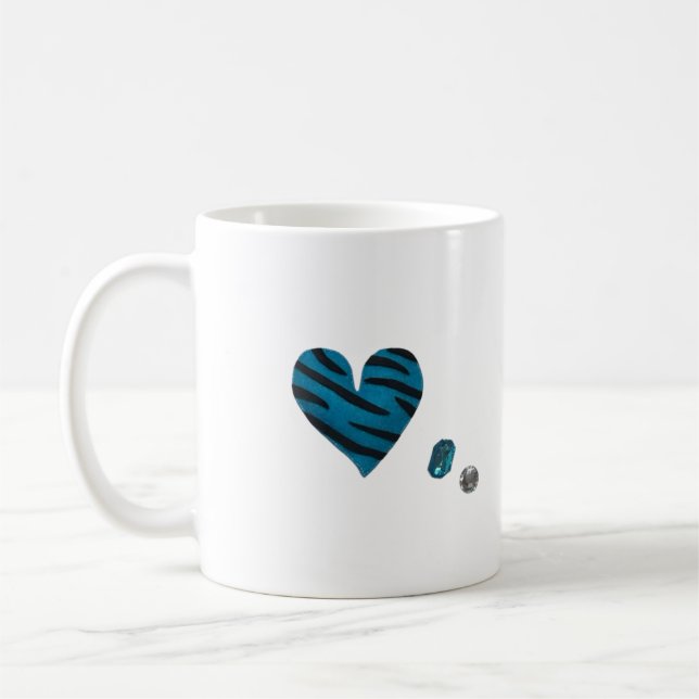 Zebra-heart Coffee Mug (Left)
