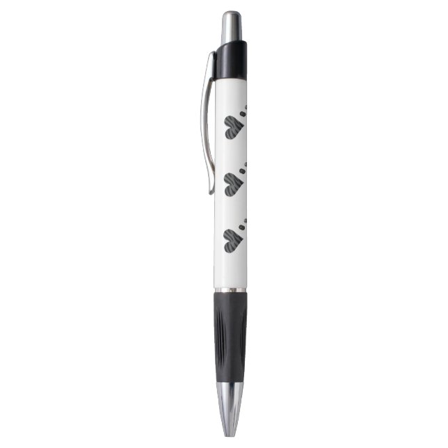 Zebra-heart Pen (Top (Vertical))
