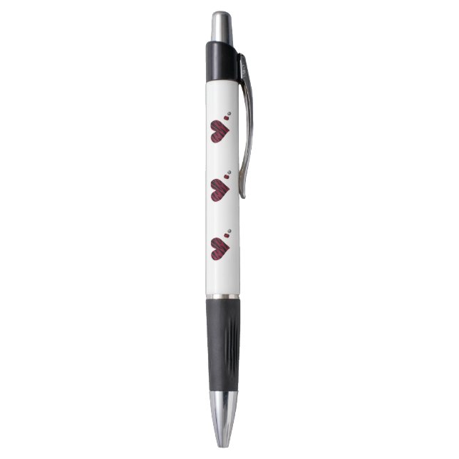 Zebra Heart Pen (Bottom (Vertical))