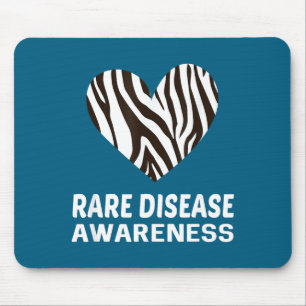 Zebra Heart Rare Disease Awareness Gift 2020 Mouse Pad