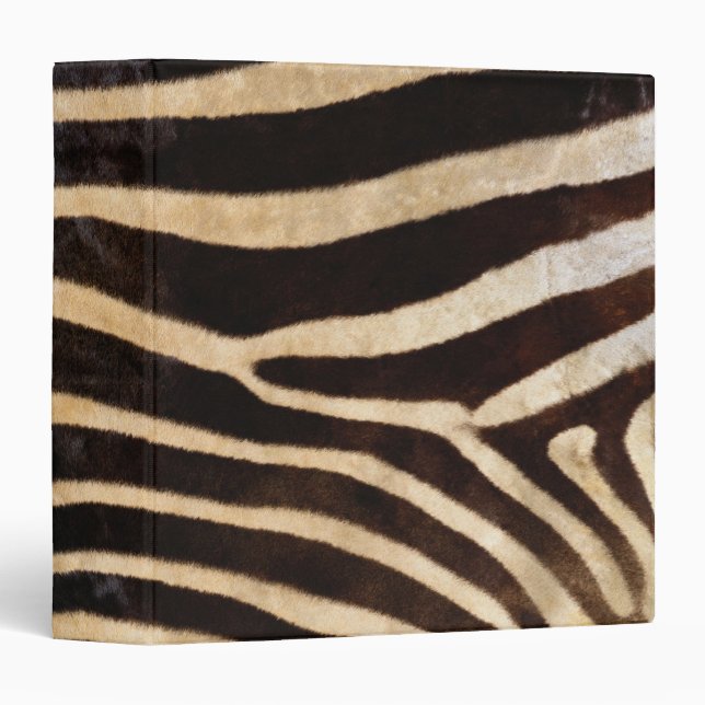 Zebra Hide 2 3 Ring Binder (Front/Spine)