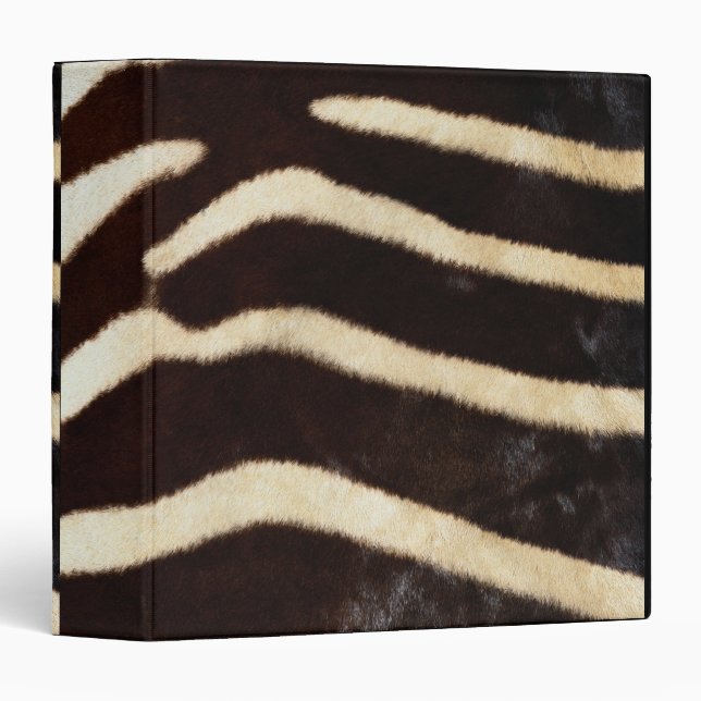 Zebra Hide 3 Ring Binder (Front/Spine)