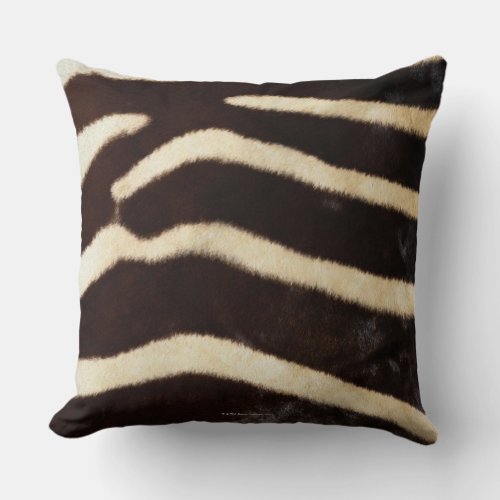 Zebra Hide Throw Pillow