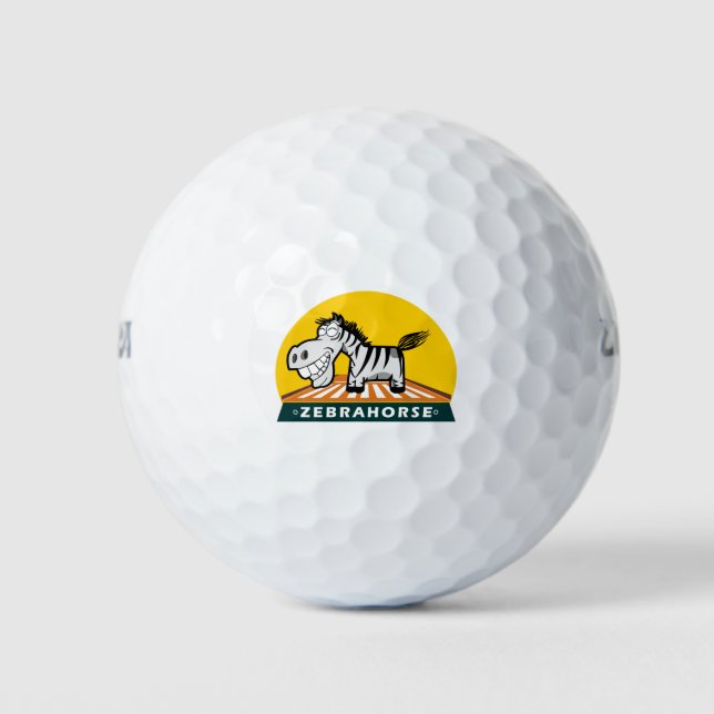 Zebra Hores Golf Balls (Front)