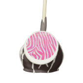 Zebra Hot Pink and White Print Cake Pops (Front)