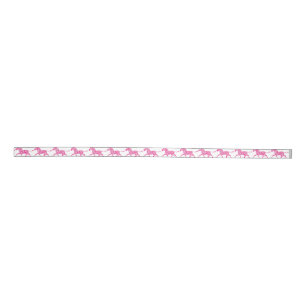 Zebra Hot Pink and White Silhouette Belt