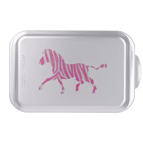 Zebra Hot Pink and White Silhouette Cake Pan