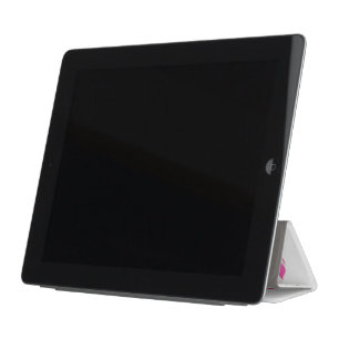 Zebra Hot Pink and White Silhouette iPad Smart Cover