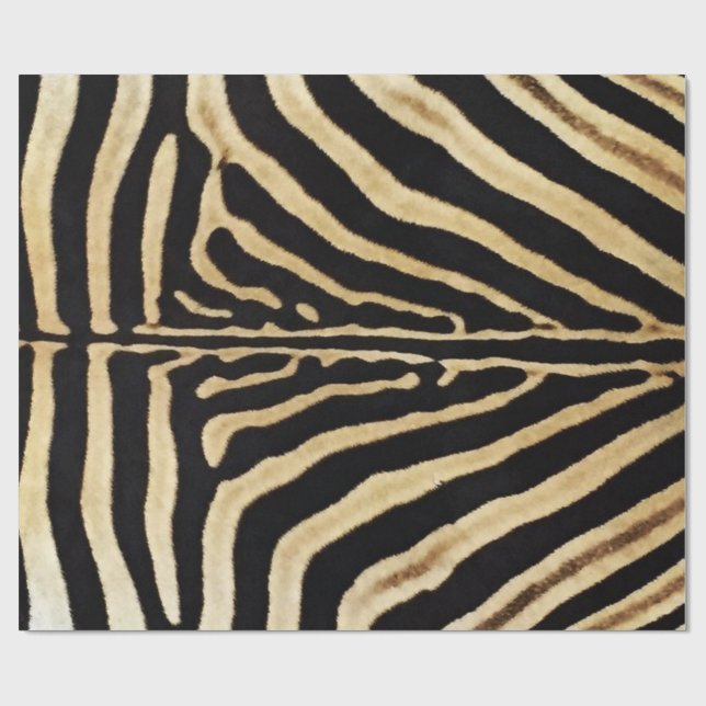 Zebra Hyde Decoupage Posters Wrapping Paper (Flat)