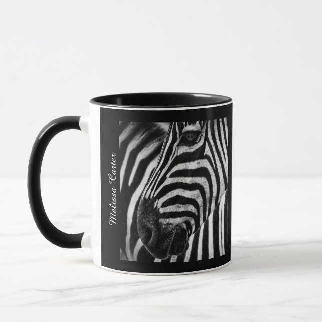 Zebra Illusion Mug (Left)