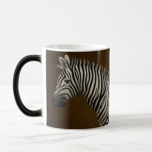 Zebra Illustration Exotic Wildlife Color Morph Mug