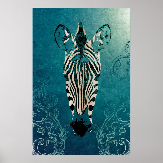 Zebra Illustration Poster (Front)
