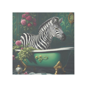 Zebra in a Bathtub Gallery Wrap