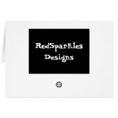 Zebra in Motion Cards (Back Horizontal)