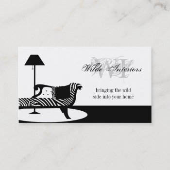 Zebra Interior Design : Business Cards by luckygirl12776 at Zazzle