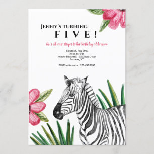 Zebra Invitations