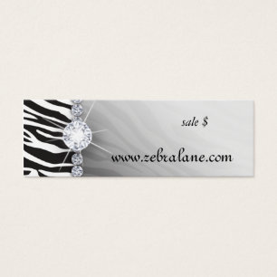Zebra Jewelry Hang Tag Fashion