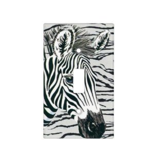 Zebra Jungle Room Light Switch Plate Cover