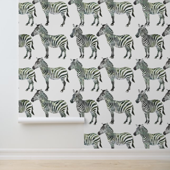 Zebra Jungle Serengeti Africa Safari pattern Wallpaper (Application)