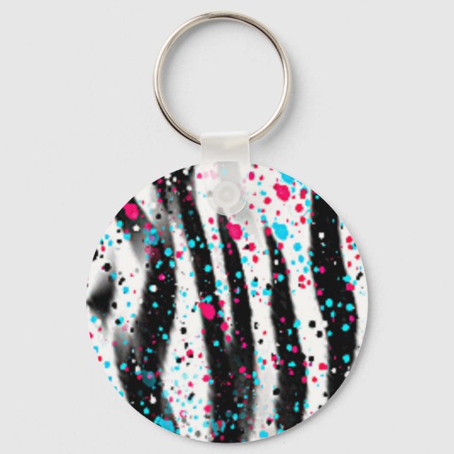 Zebra Keychain (Front)