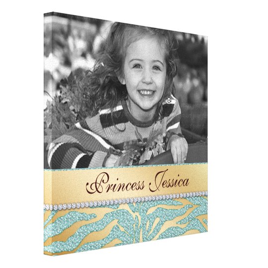 Zebra Kid's Girl Canvas Print Photo Template TG