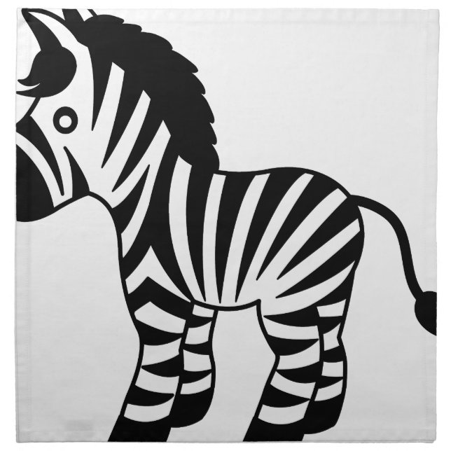 zebra kids napkin (Front)