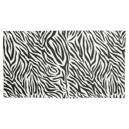 Zebra King Size Pillow Case Pair